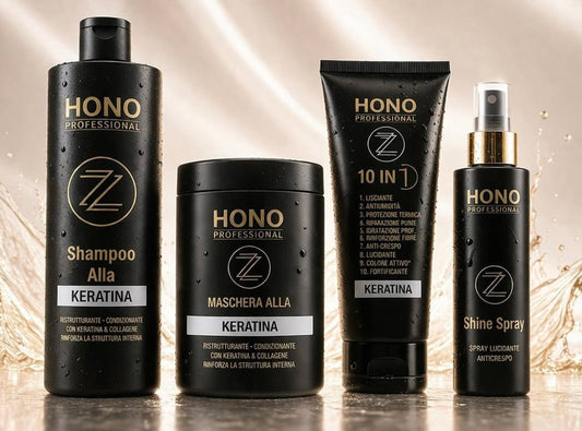 HONO – HONO KIT SHAMPOO 1000ml+Maschera 1000ml+Crema 10in1+Shine spray