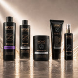 HONO – KIT COMPLETO NO GIALLO Shampoo Keratina 1L, Maschera Keratina 1L, Olio Argan